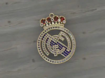 dije-Colgante Real Madrid 7g  3D print model