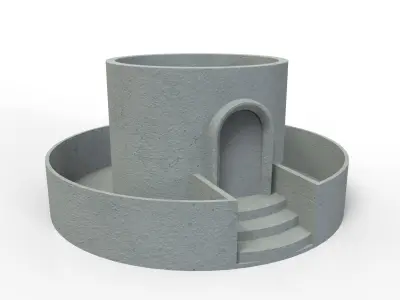 Garden Villa Flower Pot 3D print model