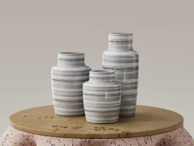 SET JARRONES DECORATIVOS - FLOREROS - VASOS 3D print model