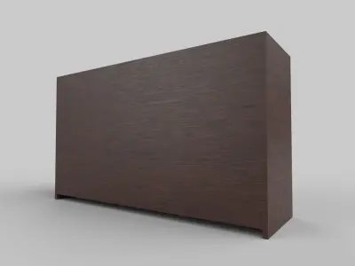 Cabinate  Low-poly 3D model