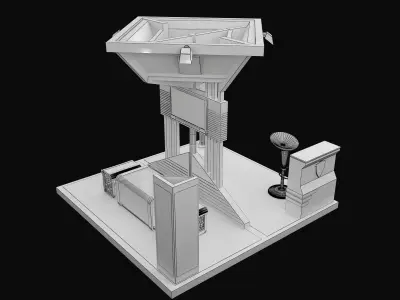 Booth Exhibition Stand a616c 3D model