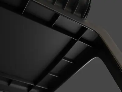 Stackable Plastic Chair Low-poly 3D model order