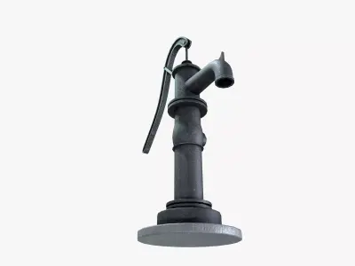Water hand pump 3D model