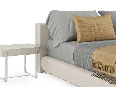 Flexform Groundpiece Bett 3D model
