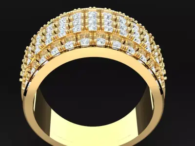Luxury Men Rings Designs 5MR046 3D print model