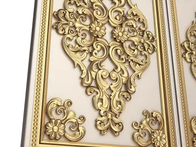 Backgammon Set 02 White Low-poly 3D model