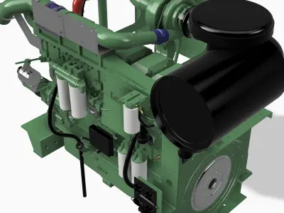 QSK23 Generator cummins diesel engine 3D print model