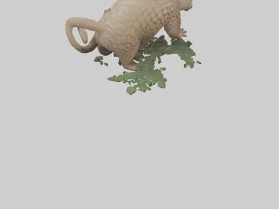 Chinese Pangolin foraging model 3D model