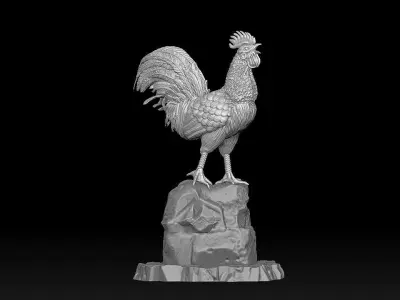 Rooster Statue  New 3D Print model 3D print model