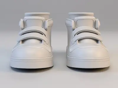 Cartoon Sport Shoes 3D model
