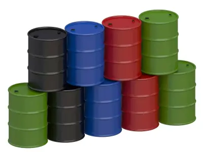 Oil Barrel Collection 3D model
