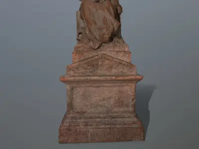 statue Low-poly 3D model