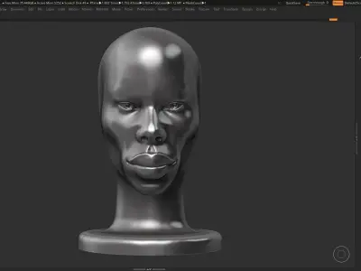 human woman head modern sculpture 3d print model 111 3D print model