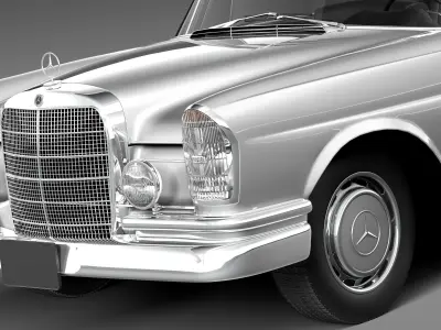 Mercedes-Benz 300SE W112 Convertible 3D model
