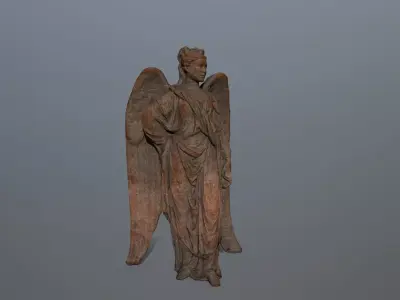 Angel Statue 05 Low-poly 3D model