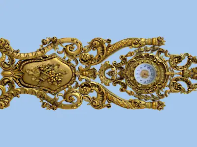 antique clock 3D print model