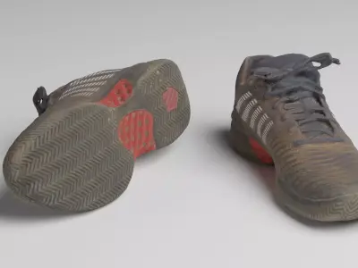 Dirty tennis shoes 3D model