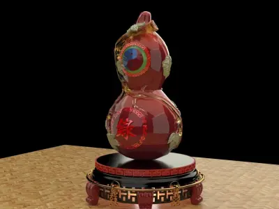 Chinese  gourd 3D  3D model