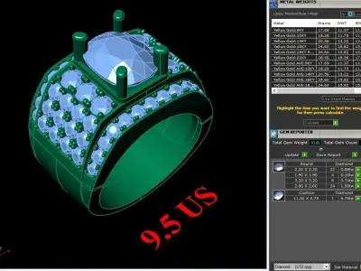 Luxury Men Rings Designs 6MR051 3D print model