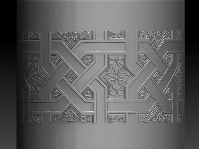 The Seljuks Ornament  Zbrush 18 ZBP-brush 3D model