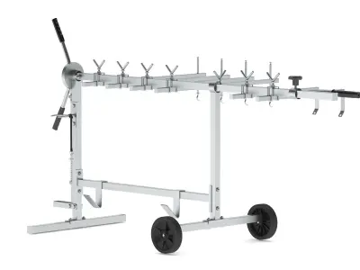 Garage Rotating Universal Panel Stand 3D model