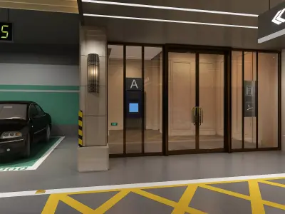 Underground Parking 01 3D model