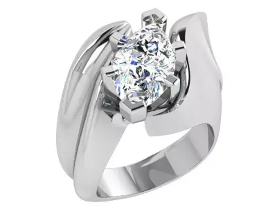 Marquise Tension Ring 3830 3D print model