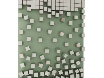 Wooden panel 3D model