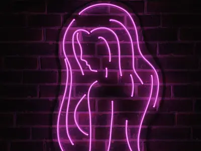 Neon 3D Model 15 - Body Shape 5 3D model