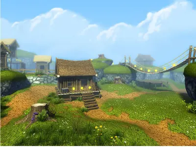 Cartoon Platformer CS Low-poly 3D model