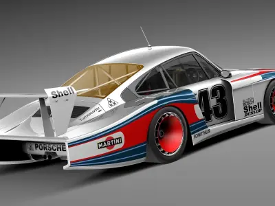 Porsche 935-78 MobyDick 3D model