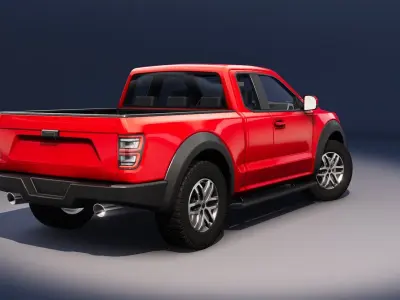 Realistic Car HD 04 Low-poly 3D model