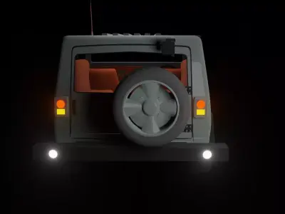 off road car  Low-poly 3D model