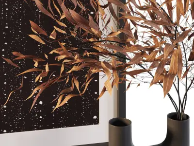 Decorative set 8 Low-poly 3D model