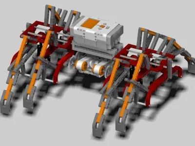 NXT Spider Robot Free 3D model