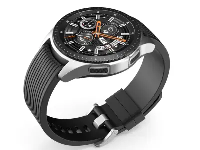 Samsung Galaxy Watch 42mm Midnight Black 2018 3D model
