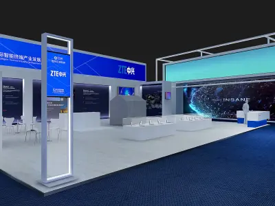 exhibition Low-poly 3D model 20