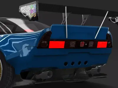 Honda NSX Type-R Rocket Bunny 3D model