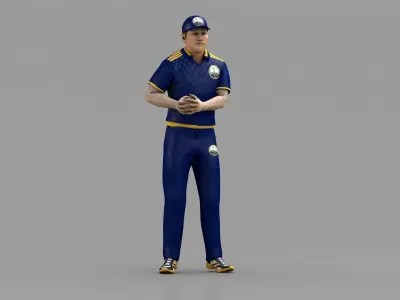 Cricket Fielder - Ball Throw  3D model