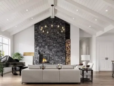 Parisian interior scene 3D model