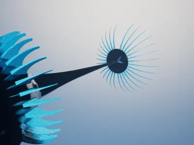 Nanobot  Low-poly 3D model