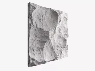 520-RockPanel piece of rock on wall 3D model