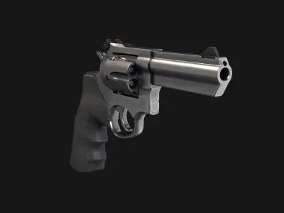 RUGER GP100 Low-poly 3D model