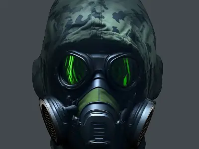 Helmet 3d model military combat Military Low-poly VR Low-poly 3D model buy