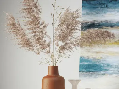Pampas Grass Set 2 3D model