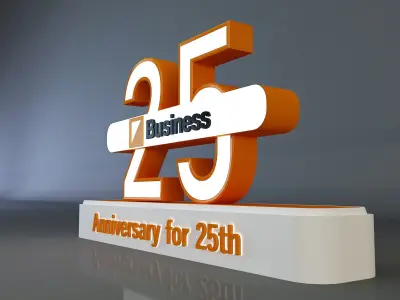  25 years anniversary 3d model a661a 3D model