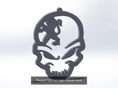 Peugeot keychains 3D Model Pack
