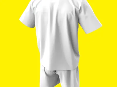 Sport set male  with source file and baked textures  3D model