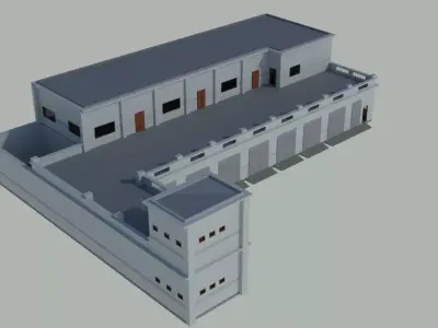 Vehicle Maintenance Workshop  3D model