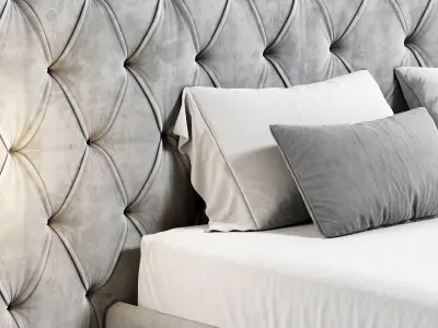  Enya capitone Bed By Porada 3D model